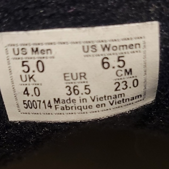 VANS SK8-HI Black Canvas Suede Lace  Up - Picture 9 of 9